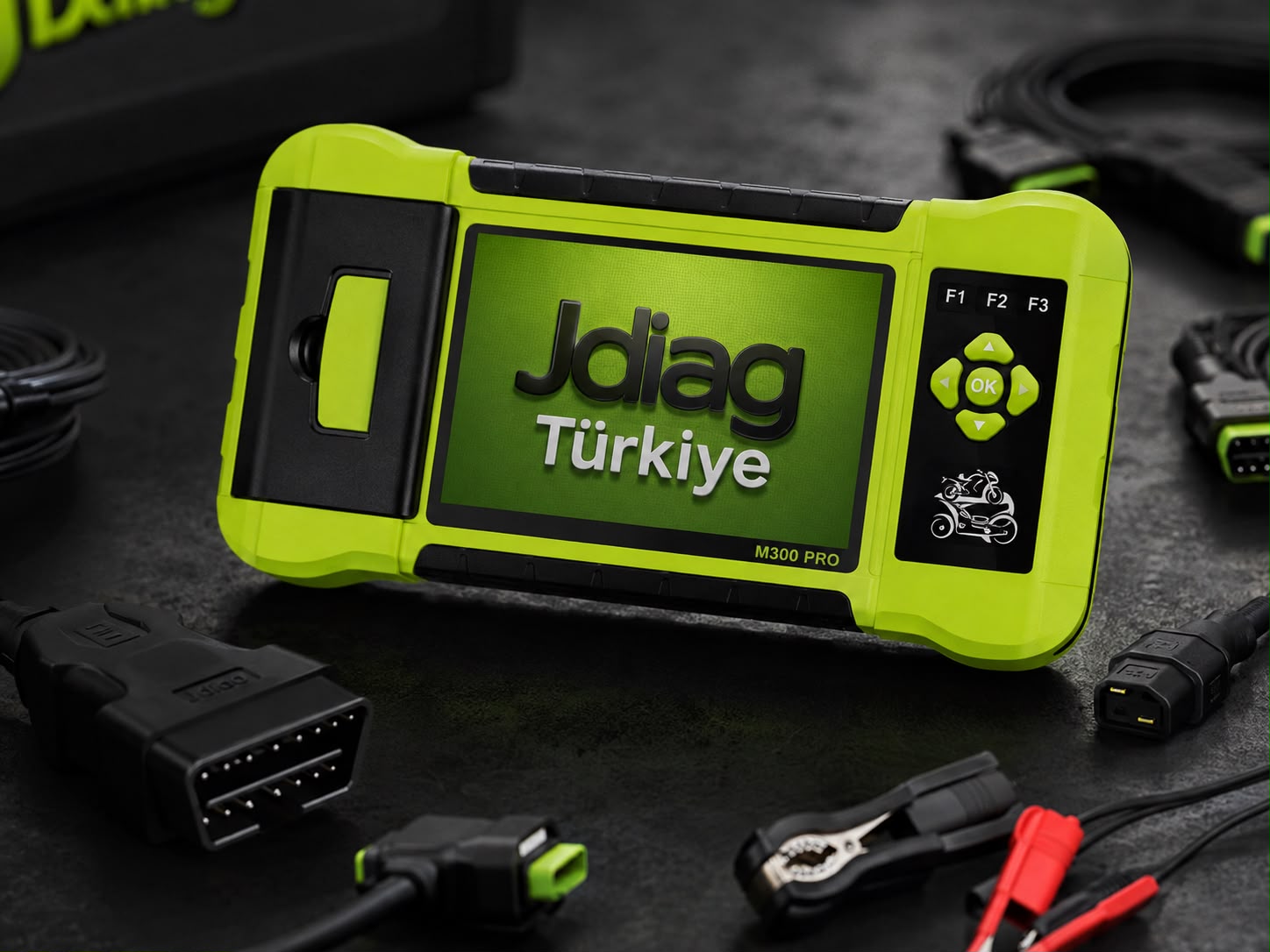 JDiag M300 Exper Pro Motosiklet Arıza Tespit Cihazı - Görsel 2